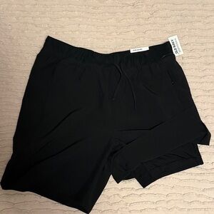 Old Navy Men's Athletic Black Pro Train Lined Shorts